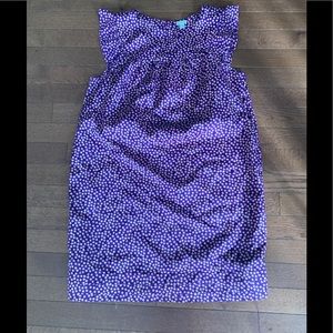 Purple confetti mini shift dress. Like new.